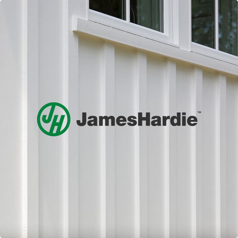 James Hardie board-and-batten fiber cement siding