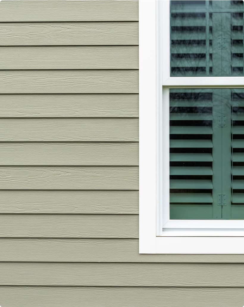 New windows framed with crisp Hardie trim